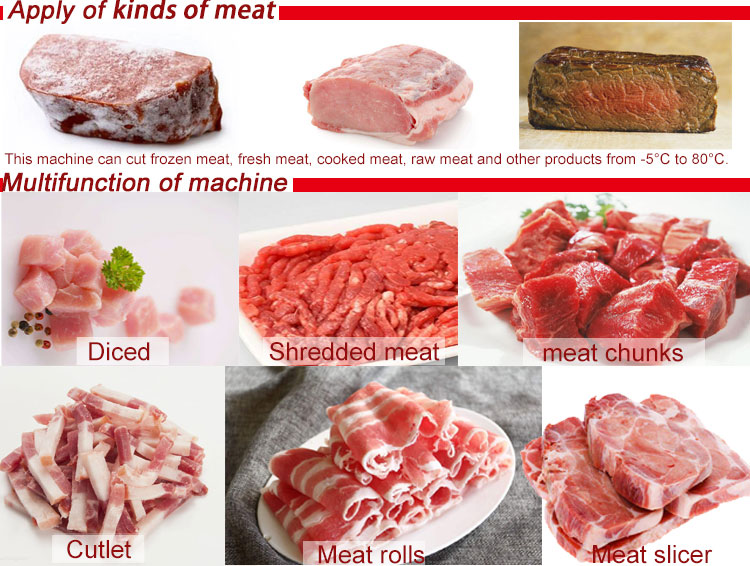 Multifunctional Meat Dicing Machine for Frozen and Fresh Meat