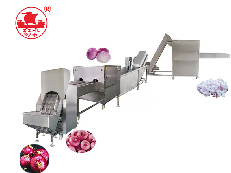 Onion Peeling And Roots Cutting Machine